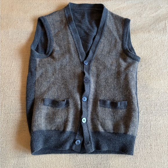 Blue Sweater Vest - Picture 1 of 2